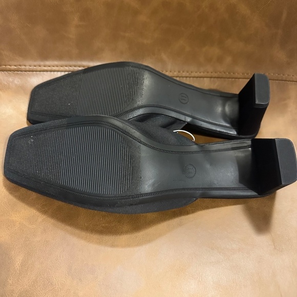 Women’s Jessica Mule Satin Heels-Black-A New Day - Picture 9 of 9